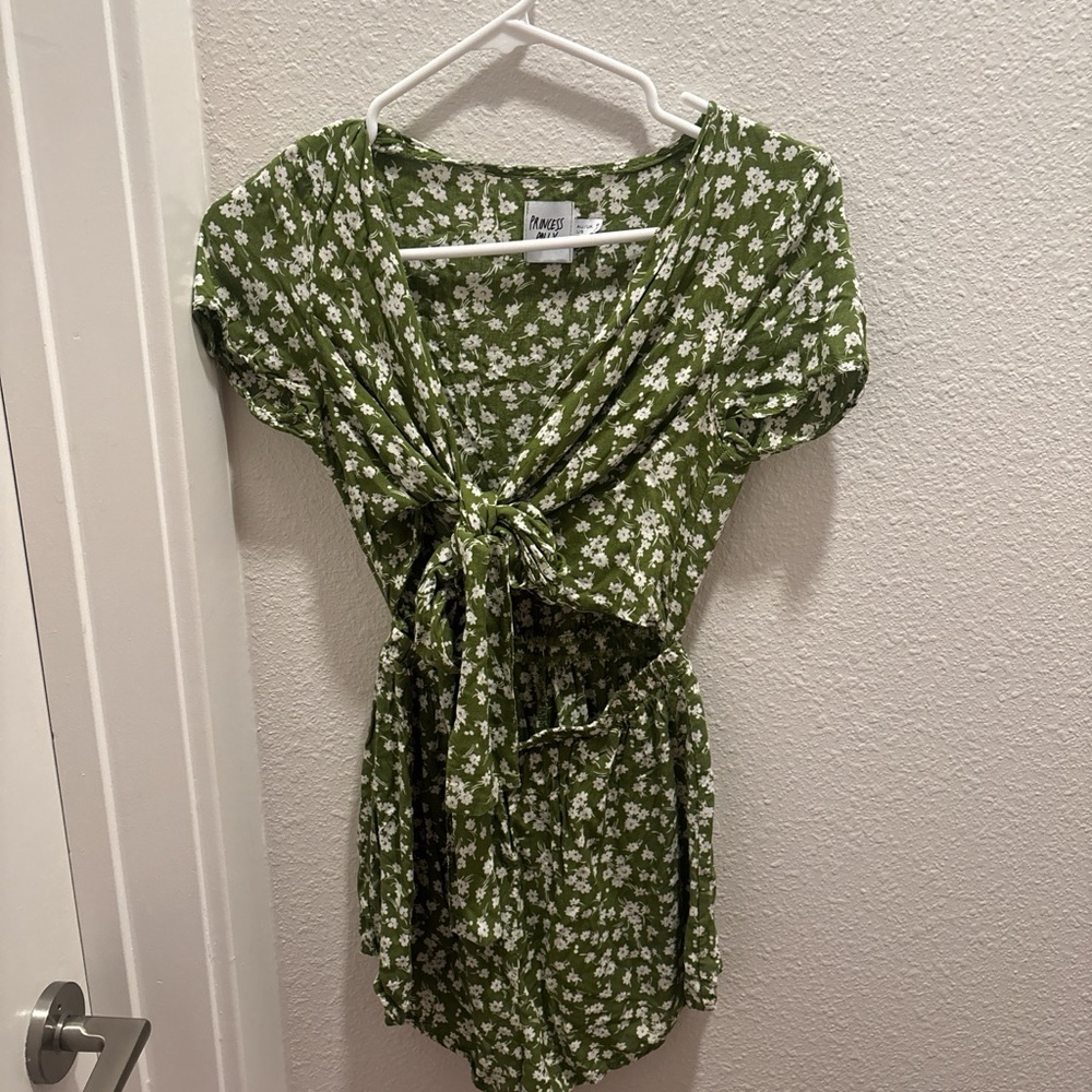 Princess Polly Olive Floral Dress